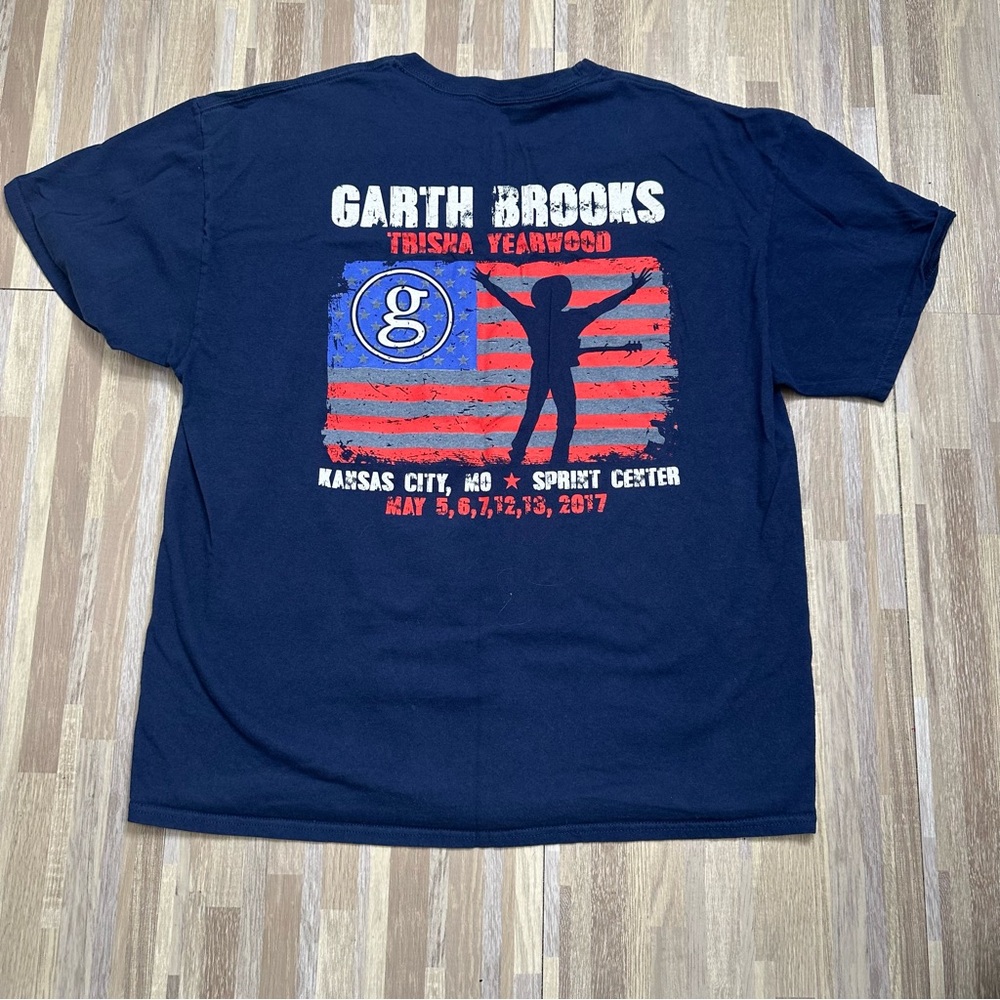 Garth Brooks 2017 Black Concert T-Shirt, XL